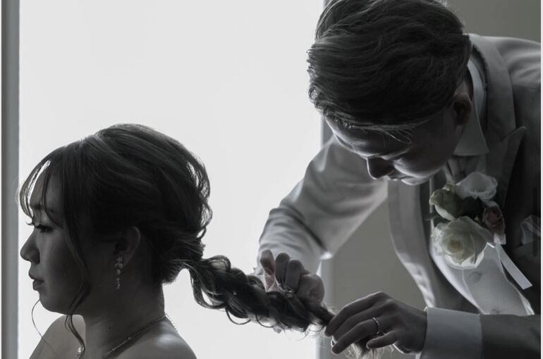 塚本美容室　大阪　梅田　尼崎　ヘアセット　結婚式